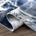 thumbnail image 4 of Abani Rugs Regal REG110A Blue Grey Marble Ice Design Area Rug 4' x 6' - Blue, 4 of 5