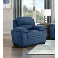 thumbnail image 2 of Esofastore 3-Piece Contemporary Textured Living Room Furniture Set, Blue, 2 of 7