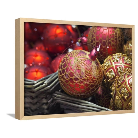 Baubles for Sale in the Viennese Christmas Market, Vienna, Austria, Framed Art Print Wall Art by Jon Hicks Sold by Art.Com