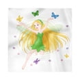 thumbnail image 1 of Cartoon Decorative Satin Napkins Set of 4, Spring Fairy with Long Hair and Blonde Hair Flying Butterflies Floral Petals, Square Fabric Party & Dinner Napkin, 12", Multicolor, by Ambesonne, 1 of 2