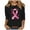 Black, variant on YFNNUP Womens 3/4 Sleeve Breast Cancer Shirts Crewneck Pink Ribbon Butterfly Printed Tee Shirt Soft Lightweight Shirt Three Quarter Length Shirts