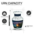 thumbnail image 3 of Yatskia Riverside Campfire Large Funeral Burial Urns for Human Ashes Adult Mother and Father, Little Cremation Keepsake Urn for Ashes Adult Male, (Tasty 10 Inch and 3 Inch), 3 of 8