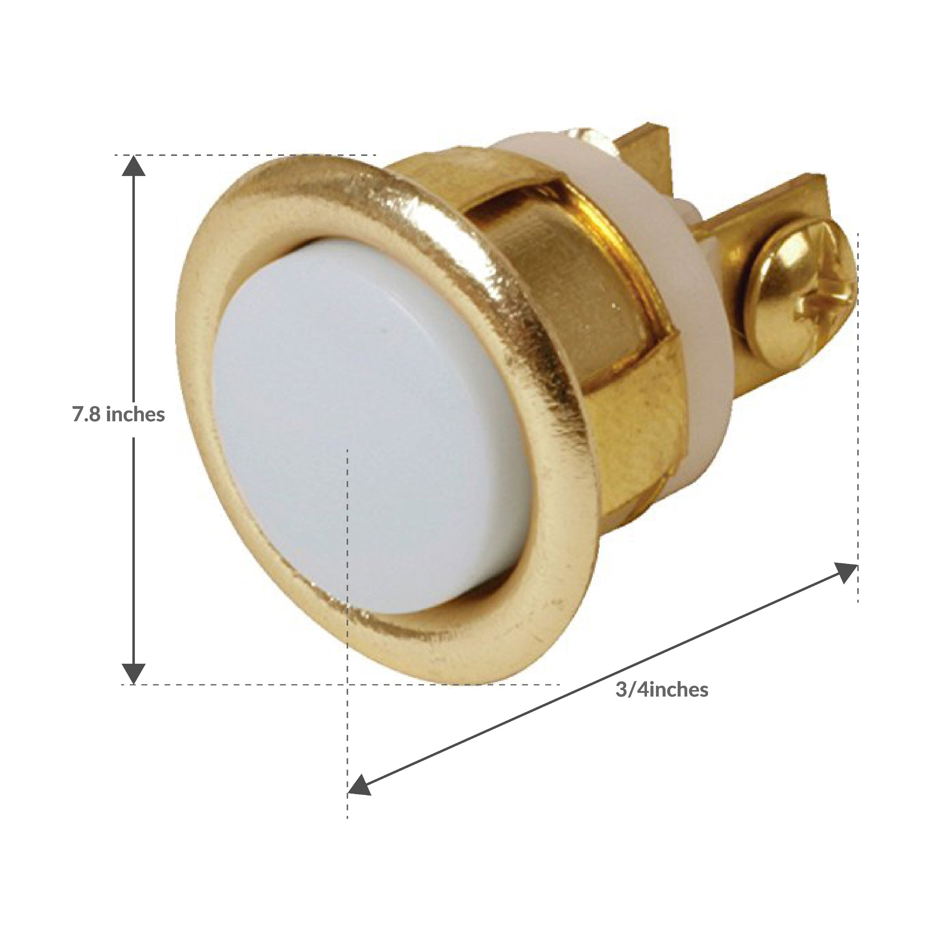Newhouse Hardware Round Unlighted Wired Replacement Door Chime