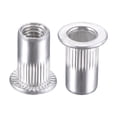 thumbnail image 1 of Unique Bargains Écrous de Rivets M4 en Alliage d'Aluminium Tête Plate Filetée Écrou Argent 50 Pcs, 1 of 5