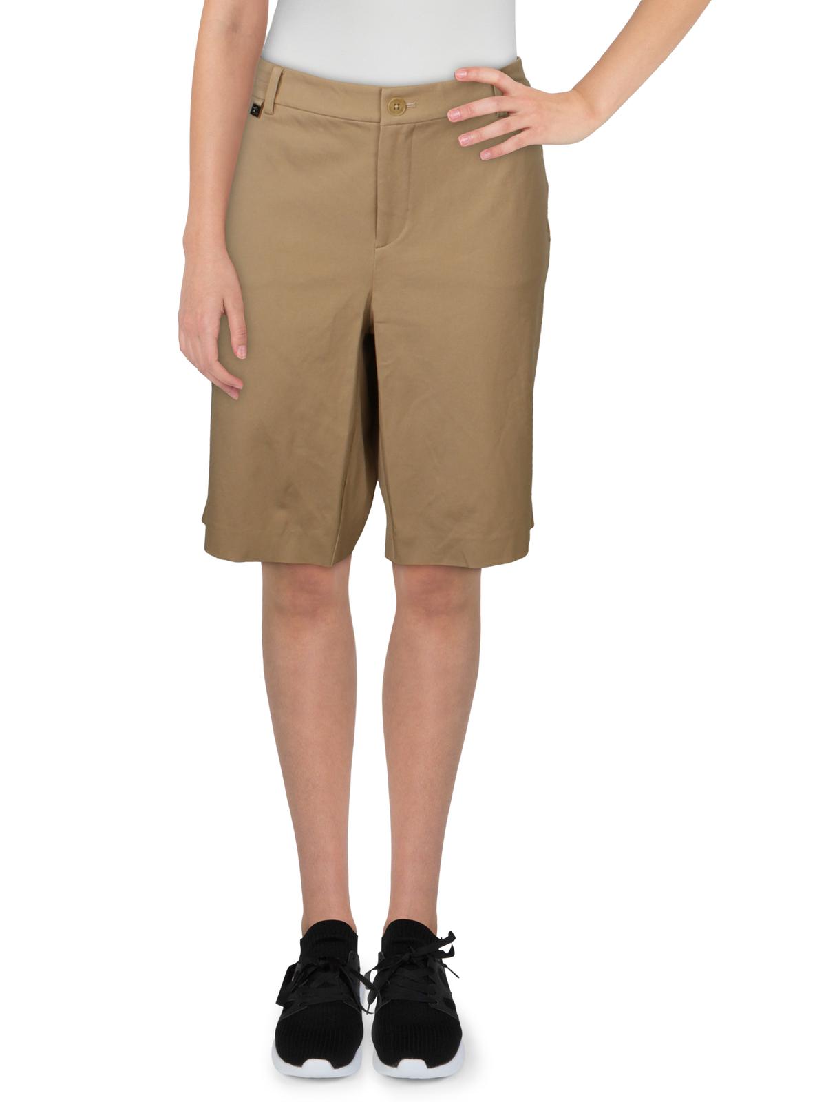 womens khaki work shorts