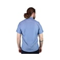 thumbnail image 3 of Camisa Manga Corta Azul Jaspe Slim Fit Con Bolsa Semi Oculta Para Hombre, 3 of 4
