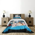 thumbnail image 3 of Ambesonne Cartoon Quilted Coverlet 2 Pcs, Wonderland Tale, Twin Size, Multicolor, 3 of 5