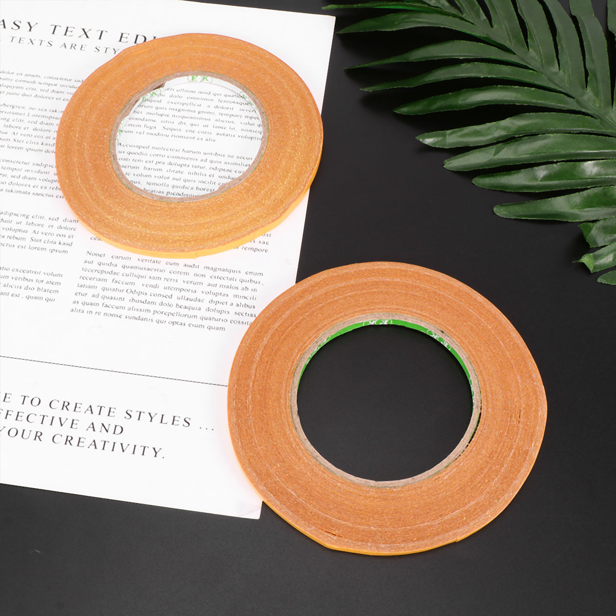 Raindrops 4 Rolls Heavy Duty Double Sided Adhesive Carpet Tape Yellow Painter's Tape for Home and Office