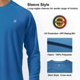 thumbnail image 3 of Roadbox Men's UPF 50+ UV Sun Protection Fishing Shirts Quick Dry Long Sleeve Loose Fit Tee Tops, 3 of 5