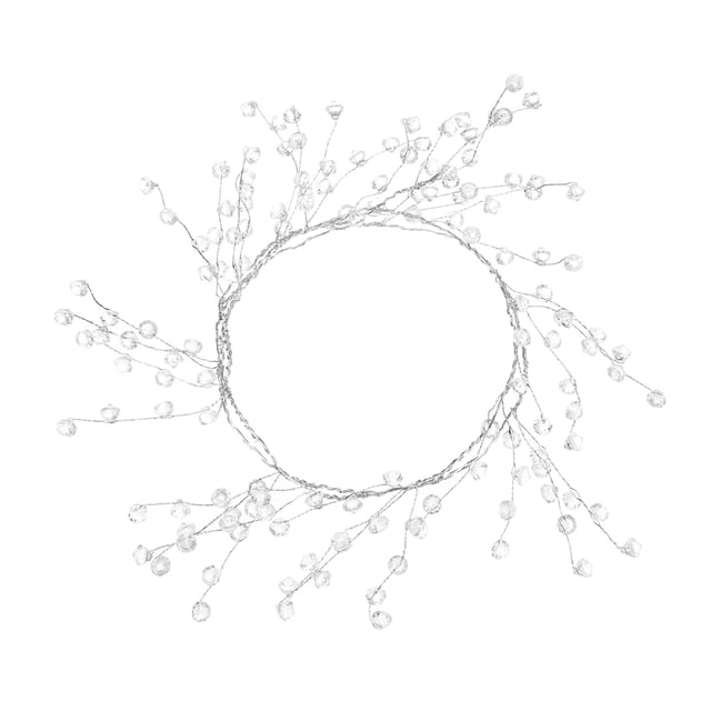 Uxcell Guirnalda de Alambre de Cristal de 47 Pulgadas, Guirnaldas de Cristal Acrílico para Manualidades DIY/Ramo/Navidad Transparente