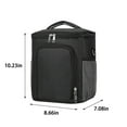 thumbnail image 3 of Vrorvz Large Capacity Insulated Meal Bag for Office School Travel Multi Functional Lunch Box Bag with Upper and Lower Separation Shoulder Crossbody Portable Design, 3 of 7