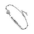 thumbnail image 1 of Here\'s a refined and engaging product description for your **"Lettering Decor Bracelet – Always Forever"**:\n\n \n\n✨ **"Always Forever" Curved Chain, 1 of 3
