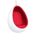 thumbnail image 2 of Fine Mod Imports Egg Hanging Chair, White, 2 of 5