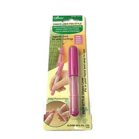 Clover Chaco Liner - Clover Chaco Liner Pen Style Chalk Wheel Marker - Pink