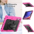 thumbnail image 3 of XYX For Samsung Galaxy Tab S10 Ultra/S9 Ultra/S8 Ultra Case 14.6 inch, 360 Rotating Shockproof Cover with Stand, Screen Protector, Shoulder Strap (SM-X920/X910/X900), Rose, 3 of 7
