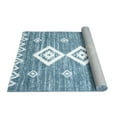 thumbnail image 6 of HR Ultra-Soft Shaggy Area Rug with Southwestern Diamond Pattern  Beige and White, Plush 1-Inch Pile, Easy Clean, Quick Crease Recovery  Ideal for Living Room, Bedroom, 6 of 6