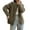 #482-Army Green, variant on AUNVITO Women's Thermal Fleece Jacket Stand Collar Full-Zip Lightweight Loose Fit Cozy Winter Outerwear Casual Windbreaker