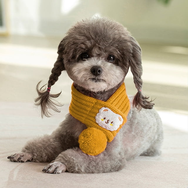 Ropa para Mascotas XWSHYW para Perros Grandes Bufanda de Lana para Cachorros Al Por Mayor