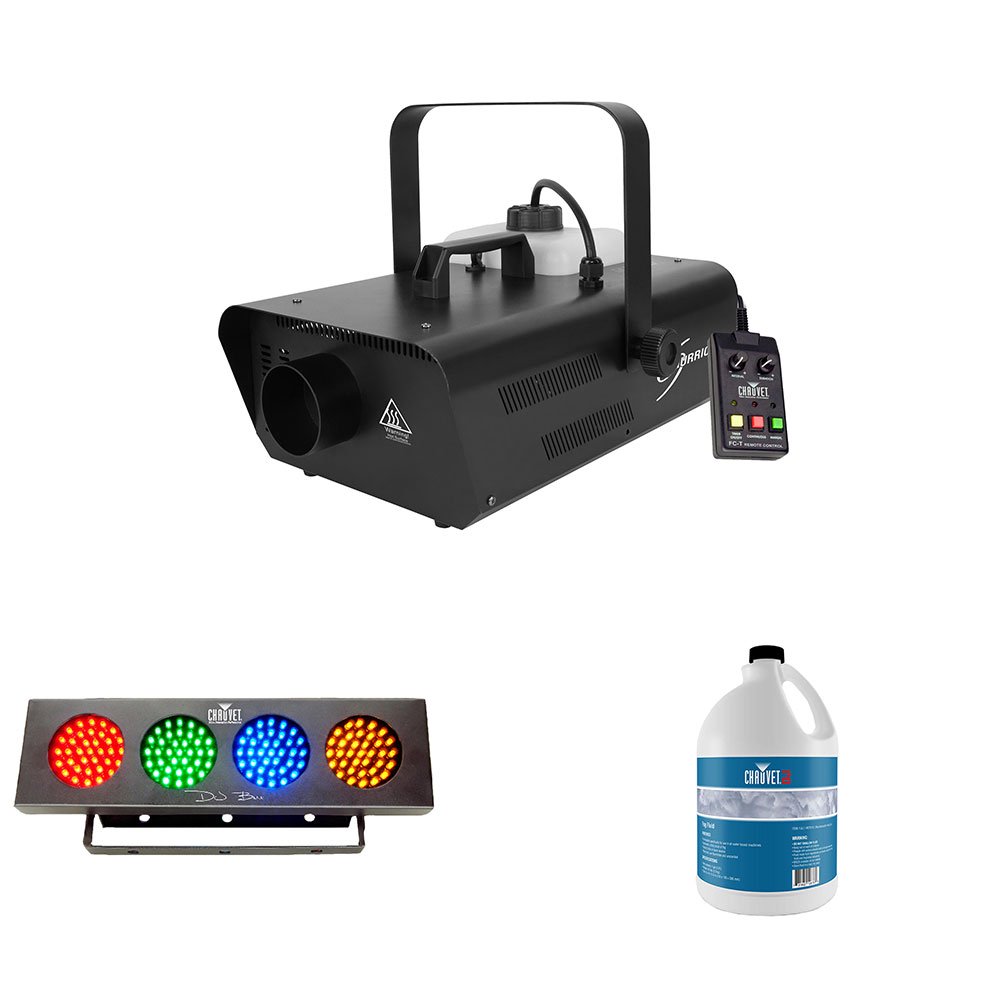 Chauvet Fog Machine & Fog Smoke Juice Fluid W/ Sound Active Light Strip