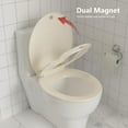 thumbnail image 5 of Round Toilet Seat with Built-In Toddler Seat, Soft Close, Never Loosen, Easy Install & Clean, Fits Both Adult & Child, Almond, 5 of 8