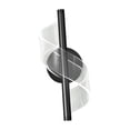 thumbnail image 2 of Apliques de pared modernos de 12 W, luz cálida elegante, 3000 K, lámparas de iluminación de pared para Negro, 2 of 8