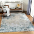 thumbnail image 3 of Hauteloom Devonport Hallway, Kitchen Runner Rug - Modern Abstract Carpet - Gray, Brown, Blue - 2'7" x 7'3", 3 of 18