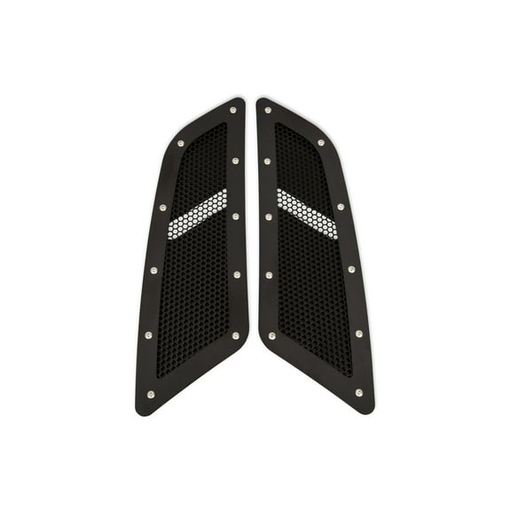 Drake Muscle Cars FR3Z-16C630-BK Speed Mesh Hood Vent Kit Black