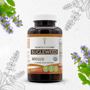 Secrets Of The Tribe Bugleweed Organic Capsules Dietary Supplement, Natural Herbal Capsules for Hormonal Balance Support, Certified Organic Bugleweed (Lycopus Virginicus) Dried Herb, 120 Capsules