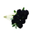 thumbnail image 1 of Wosthever 10 piezas de flores artificiales vívidas de larga duración para sala de estar, de comedor de boda, adorno decorativo de flores falsas Flores artificiales Negro Wosthever HA084570-06, 1 of 6