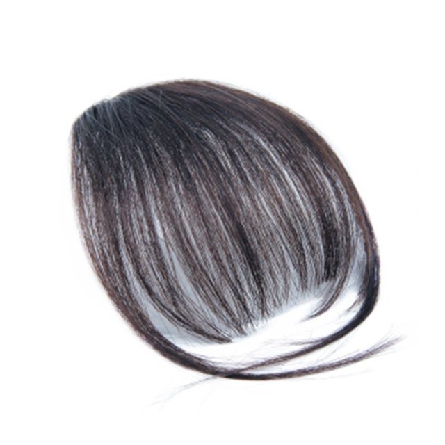 Clip-In Bangs Hair Extension Hairpiece For Everyday Cosplay (Natural Color)