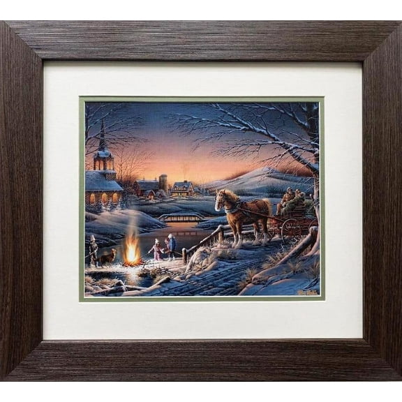 Terry Redlin "Sharing the Evening" CUSTOM FRAMED Art Print Generic