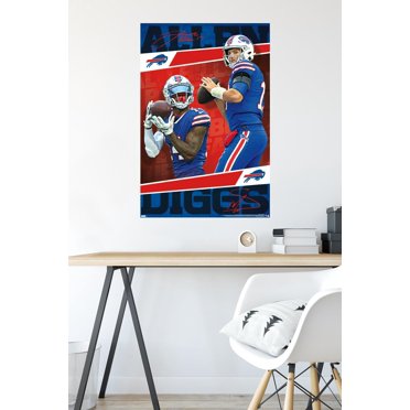 Josh Allen Stefano Diggs Wall Art Buffalo Bills Poster Print