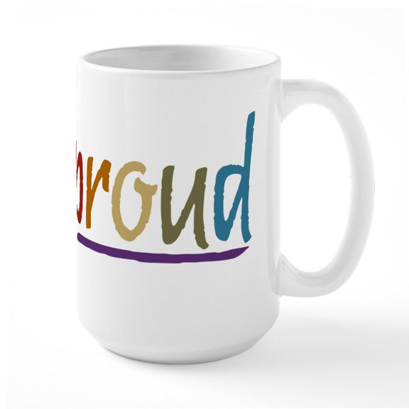 CafePress - Earth Pride Large Mug - 15 oz Ceramic Large White Novelty Mug