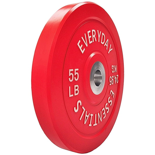 Disques De Musculation BalanceFrom – Caoutchouc Haute Densité, Code Couleur, Moyeu Acier – Pour Barre Olympique