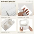 thumbnail image 4 of 50 cajas de papel blanco para magdalenas, caja para magdalenas con ventana transparente y bandeja doble, recipiente para magdalenas para fiestas, caja de pastelería, caja de embalaje de postre para ma, 4 of 6