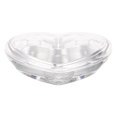 thumbnail image 4 of KAKOWELY jewelry box for men Empty Clear Cream Box Jars Heart Shaped Pot Jars Transparent Heart Shaped Empty Makeup Case for DIY Cosmetics Container and Powder Storage Box, 4 of 5