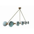 thumbnail image 2 of 10 Light Modern Raw Brass chandelier light Fixture, 2 of 8