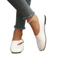 thumbnail image 6 of IEMIEMIEM Women's Mary Jane Flats Comfortable Dressy Ballet Flats Casual Round Toe Slip On Non Slip Office Work Woman Walking Shoes 9 Wide White, 6 of 8