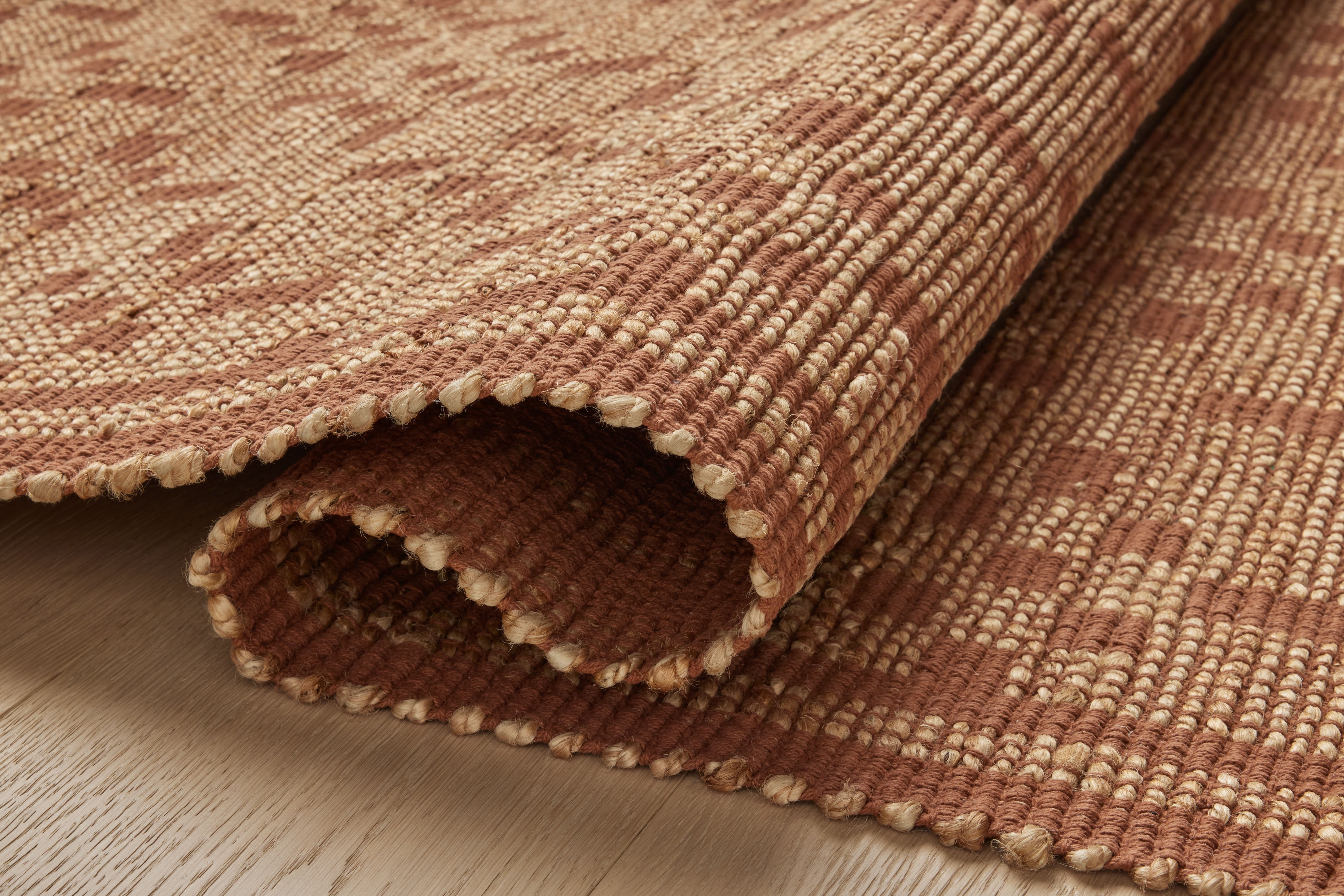 Chris Loves Julia x Loloi Judy Natural / Spice 3'-6" x 5'-6" Accent Rug