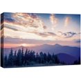 thumbnail image 3 of PixonSign Canvas Print Wall Art Sun Sets Over Purple Mountains Nature Wilderness Photography Realism Rustic Landscape Colorful Multicolor Ultra for Living Room, Bedroom, Office - 16"x24", 3 of 5