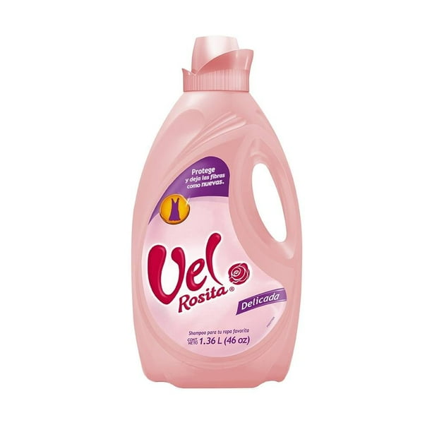Detergente Líquido Vel Rosita Shampoo para Ropa Delicada con Agradable Aroma 1.36 L