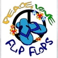 thumbnail image 3 of CafePress - Peace, Love, Flip Flops Light T Shirt - Men's Classic Graphic T-Shirt, 3 of 4