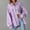 Purple, variant on EGNMCR Women's Long Sleeve Hoodless Denim Outwear & Jackets, Women's Casual Denim Jacket, Long Sleeve Button Down Coat, Women's Jean Jacket Frayed Washed Button Denim Jacket With Pockets Women Coat