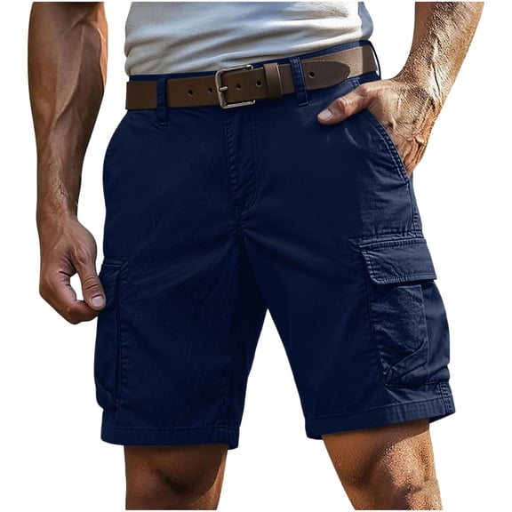 cfhntfmh Men Cargo Shorts Wide Leg Casual Knee Length Lightweight Shorts Stretch Outdoor Hiking Travel Work Short Pants