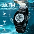thumbnail image 3 of SKMEI Watches for Women Sport Digital Womens Watch Waterproof with Stainless Steel Strap Alarm Countdown Dual Time, 3 of 10