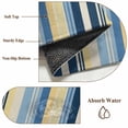 thumbnail image 6 of 2'x6' Rug Runners for Hallways Kitchen, Blue Yellow Striped Non Slip Entryway Beside Floor Carpet Runner, Farmhouse Stripes Vintage Washable Laundry Room Bedroom Throw Rugs Mat for Family Pet, 6 of 8