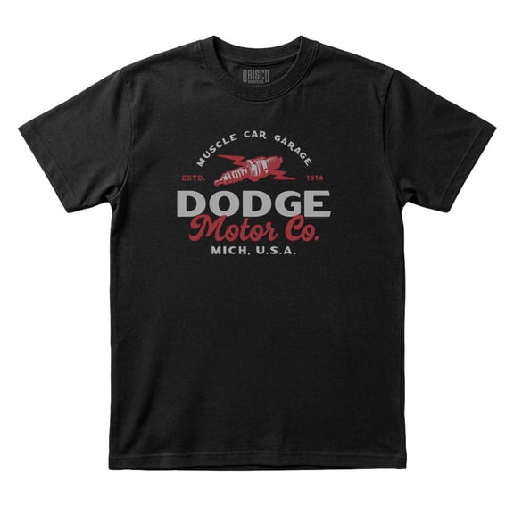 Dodge Motor Co. Muscle Car Garage Men's Graphic T Shirt Tees Brisco Brands S