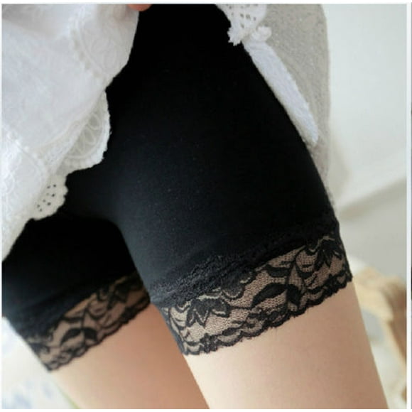 ITFABS Femmes Shorts en Dentelle Mince, Garde-Robe Dysfonctionnement Leggings Pantalons de Sécurité