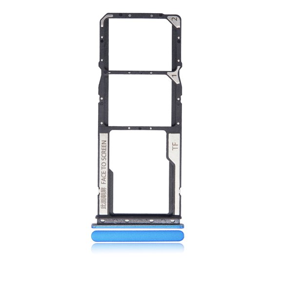 Replacement Dual Sim Card Tray Compatible For Xiaomi Redmi 9C / 9A (Blue)