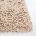 thumbnail image 3 of SAFAVIEH Rainbow Rosalin Solid Shag Area Rug, Beige, 5' x 8', 3 of 7